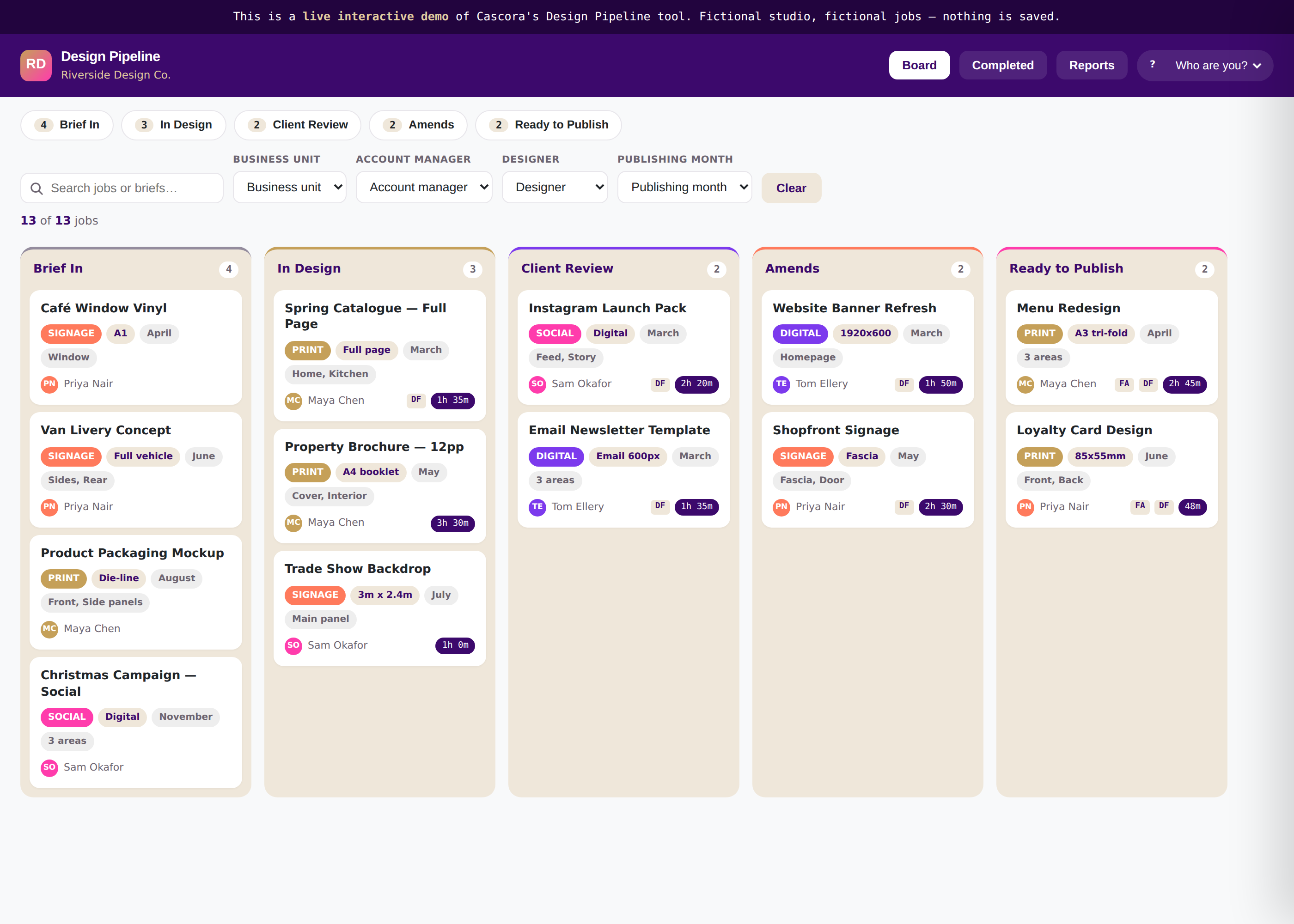 Job / Design Pipeline